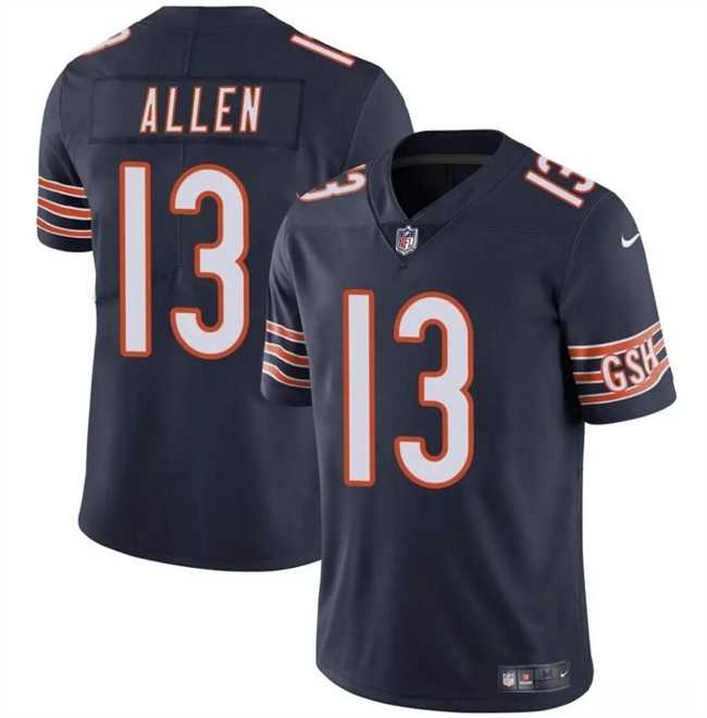 Men & Women & Youth Chicago Bears #13 Keenan Allen Navy Vapor Stitched Jersey